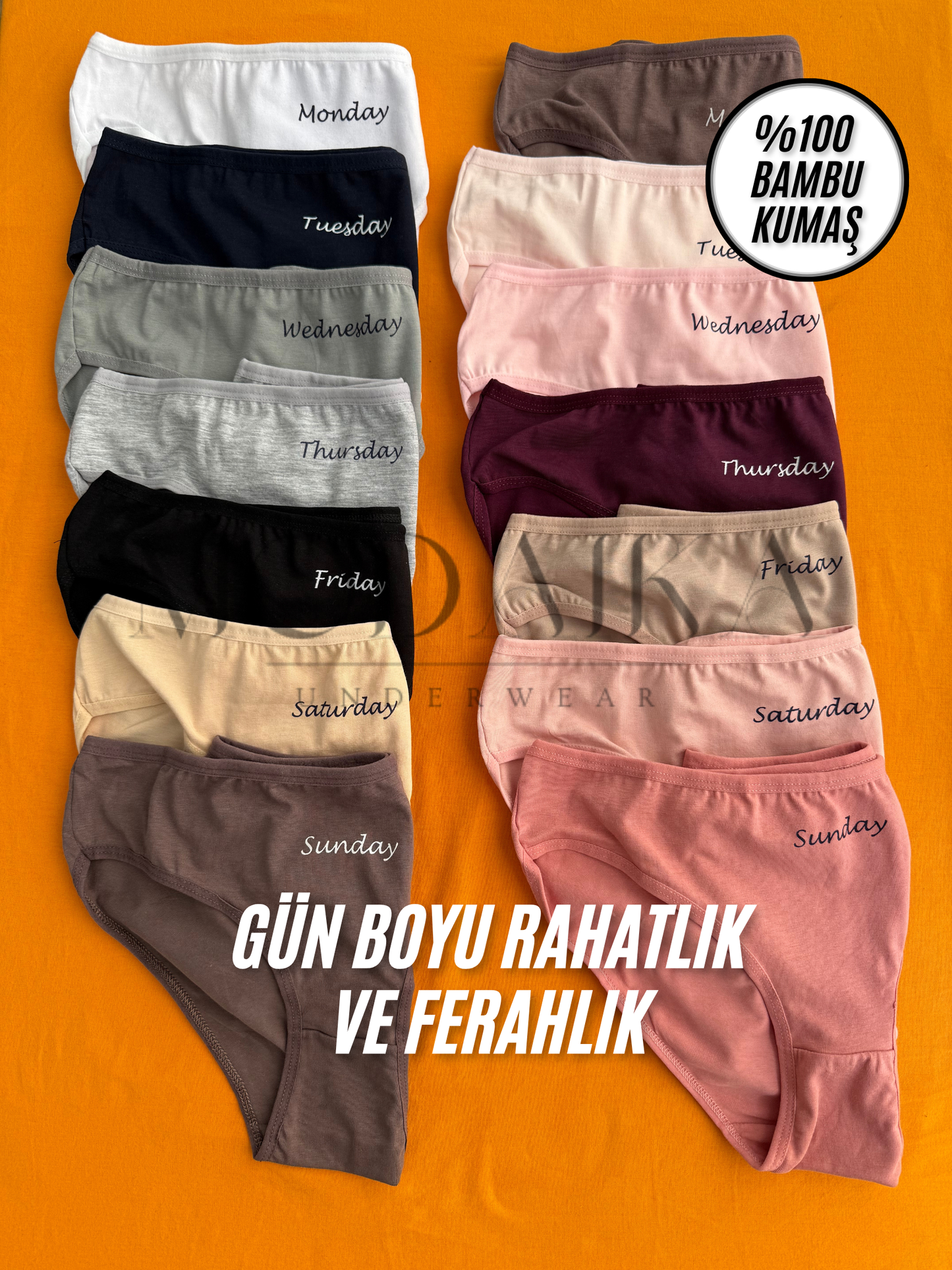 Seven Days Antibakteriyel Bambu Külot